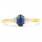 Preview: Diamant/Saphir-Anhänger,Kette,Ohrstecker,Ring,Gold-10Karat