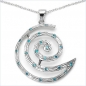 Preview: Ohrringe m.18 Blue Zirkonia 925 Sterling Silber-Rhodin.0,40 Karat