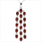 Preview: Luxus Granat Schmuck-SET 4-teilig 925 St.Silber Rhodin.-16,90 Karat