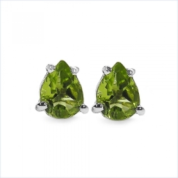 Ohrstecker Peridot 925 Sterl.Silb.-Rhodiniert-1,50 Karat