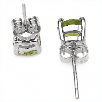 Ohrstecker Peridot 925 Sterl.Silber-Rhodiniert-1,00 Karat