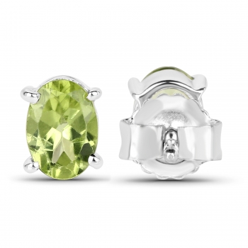 Ohrstecker Peridot 925 Sterl.Silber-Rhodiniert-1,70 Karat