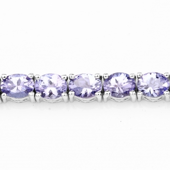 Edles Tansanit-Armband 925 Sterling Silber-11 Karat-33 Edelsteine
