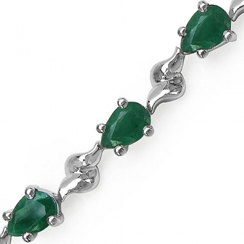 Edles Smaragd (Emerald) Armband-13 Edelsteine-5,20 Karat