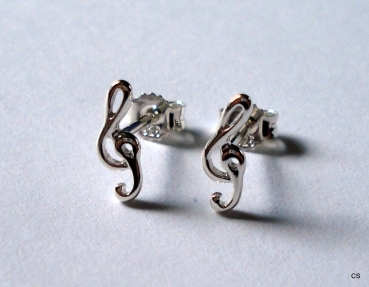 Collier/Anhänger "Notenschlüssel" 925 Sterling Silber