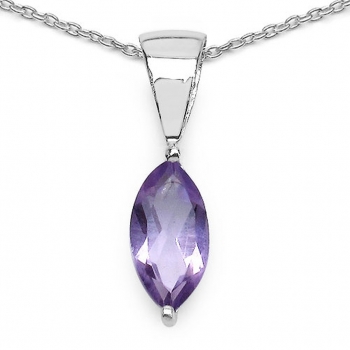 Marquise-rosa Amethyst-Schmuck-SET 4-teilig Silber-2,47 Karat