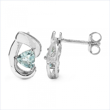 Ohrstecker 925 St.Silber-Rhodiniert-m.Citrin 0,90 Karat