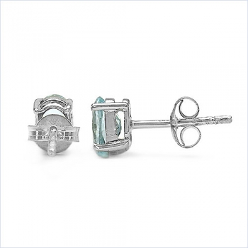 Ohrstecker Pink Zirkonia-Oval-925 Silber-Rhodiniert-1,84 cts.