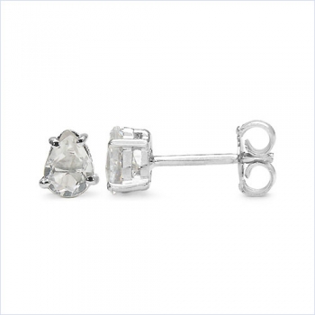 Ohrstecker Tropfen Zirkonia Violett-925 Silber- Rhod.-1,42 Karat
