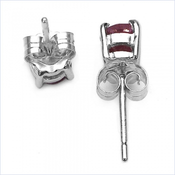 Ohrstecker Orange Zirkonia-925 Silber-Rhodiniert 0,76 Karat