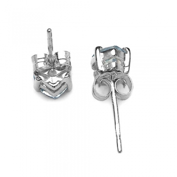 Ohrstecker Pink Zirkonia 925-Silber- Rhodiniert 1,00 Karat