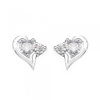 Ohrringe-Ohrstecker-weisse-Zirkonia-Herzen-Sterling-Silber-Rhodiniert-1-12-Karat