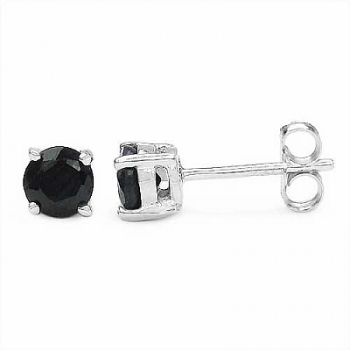 Ohrstecker Saphir 925 Sterling Silber- Rhodiniert-1,20 Karat