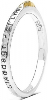 Verlobungsring/Freundschaftsring/Ehering/Jahrestag-Silber/Gold mit Gravur