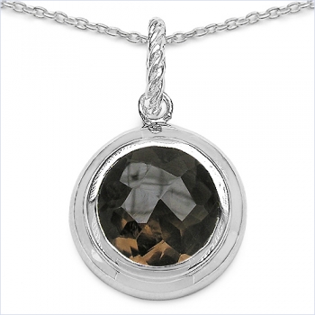 Collier/Halskette Smoky Topas/Rauchquarz-9,25 Karat