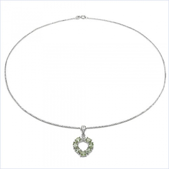 Collier/Halskette mit Diamant/Opal-Herz-Anhänger-925 Silber Rhodiniert