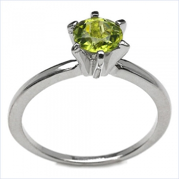 Wundervoller Peridot-Ring-925 Sterling Silber Rhod.0,90Karat