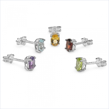 SET-3 Paar Ohrringe/Ohrstecker aussuchen zum Preis von 2 Paar-Amethyst,Blautop....