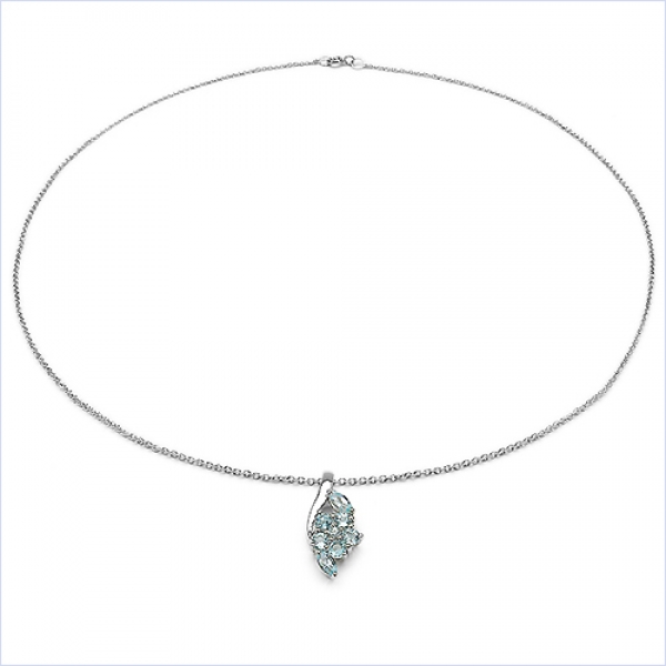 Collier/Kette m.Amethyst-Blumen-Anhänger-925 Silber Rhod.