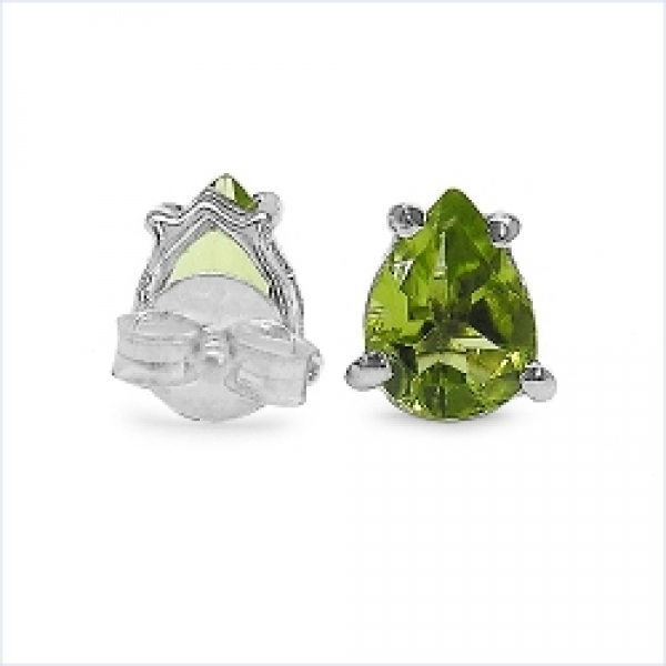 Ohrstecker Peridot 925 Sterl.Silb.-Rhodiniert-1,50 Karat