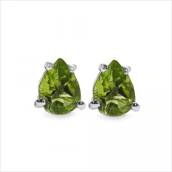 Ohrstecker Peridot 925 Sterl.Silb.-Rhodiniert-1,50 Karat