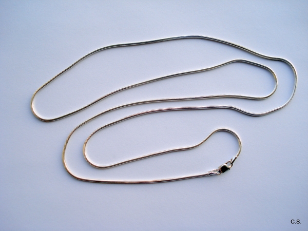 Schlangenkette/Silberkette/Collier-925 Sterling Silber-60cm-1,50mm