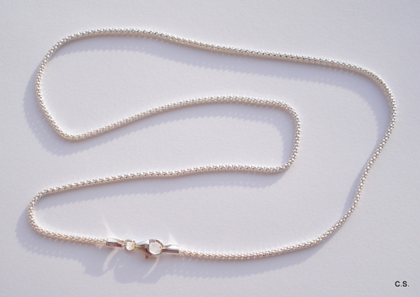Coreana-Erdbeerkette/Collier-925 Sterling Silber-60cm