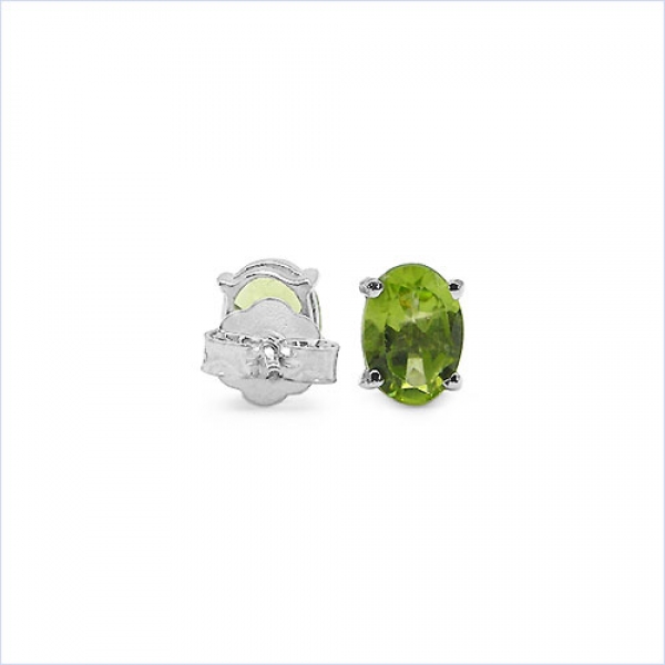 Ohrstecker Peridot 925 Sterl.Silber-Rhodiniert-1,70 Karat