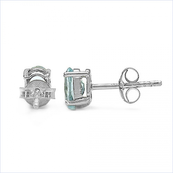 Ohrstecker Pink Zirkonia-Oval-925 Silber-Rhodiniert-1,84 cts.