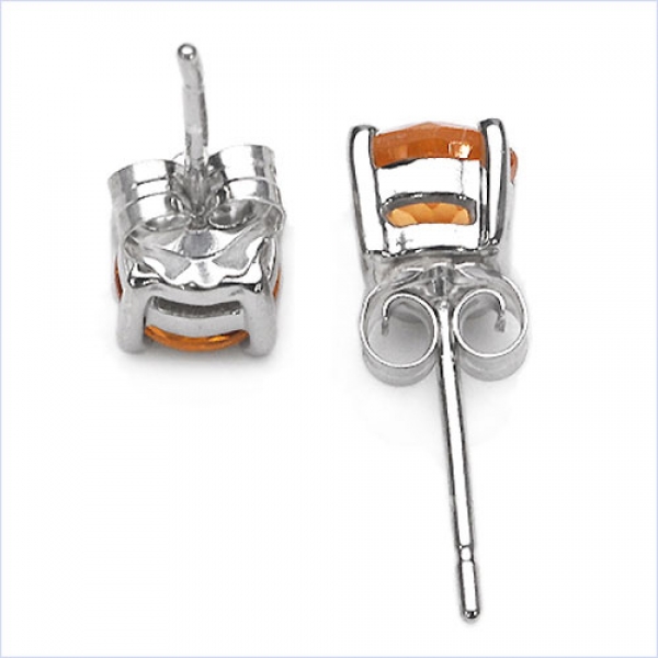 Ohrstecker Citrin 925 Sterl.Silb.-Rhodiniert-1,50 Karat
