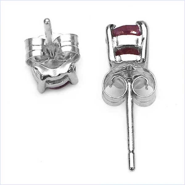 Ohrstecker Orange Zirkonia-925 Silber-Rhodiniert 0,76 Karat