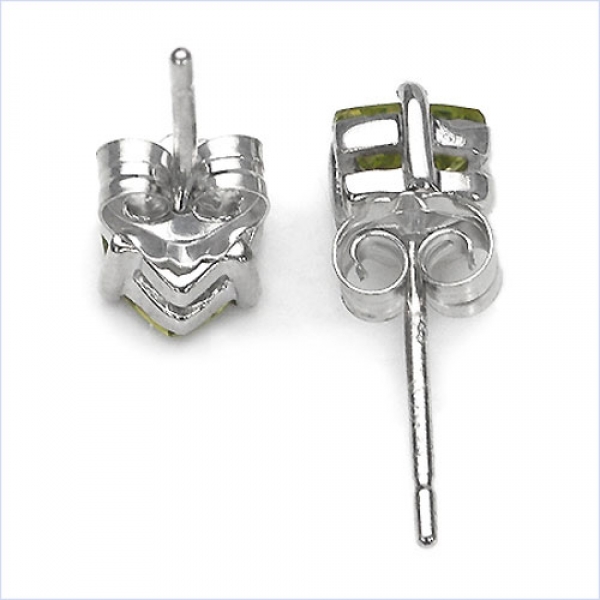 Ohrstecker "Seltener Rhodolith" 925-Silber- Rhodiniert-1,10 Karat