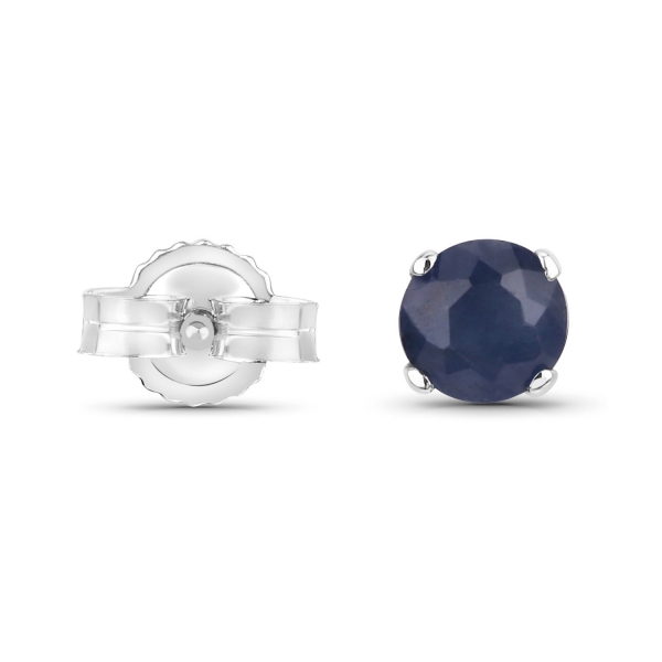 Ohrringe/Ohrstecker Blaue-Saphire 14 Karat Weißgold (585er)