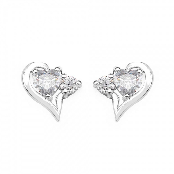 Ohrringe-Ohrstecker-weisse-Zirkonia-Herzen-Sterling-Silber-Rhodiniert-1-12-Karat
