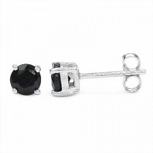 Ohrstecker Saphir 925 Sterling Silber- Rhodiniert-1,20 Karat