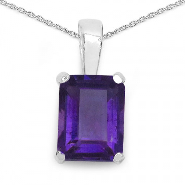 Edles Amethyst-Schmuck-SET 4-teilig Silber-6,60 Karat