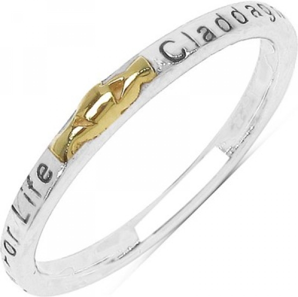 Verlobungsring/Freundschaftsring/Ehering/Jahrestag-Silber/Gold mit Gravur