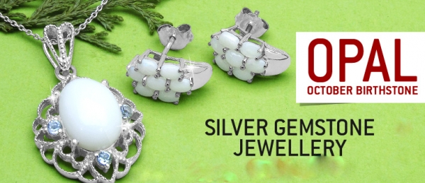 Collier/Kette mit großem Milch-Opal/Weißtopas-Anhänger-6,32 Karat