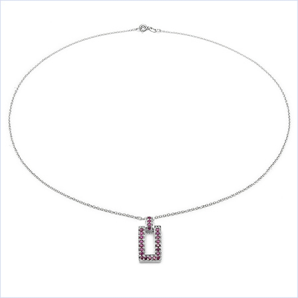 Collier/Halskette mit Tansanit-Anhänger-24 Edelsteine-0,48 Karat