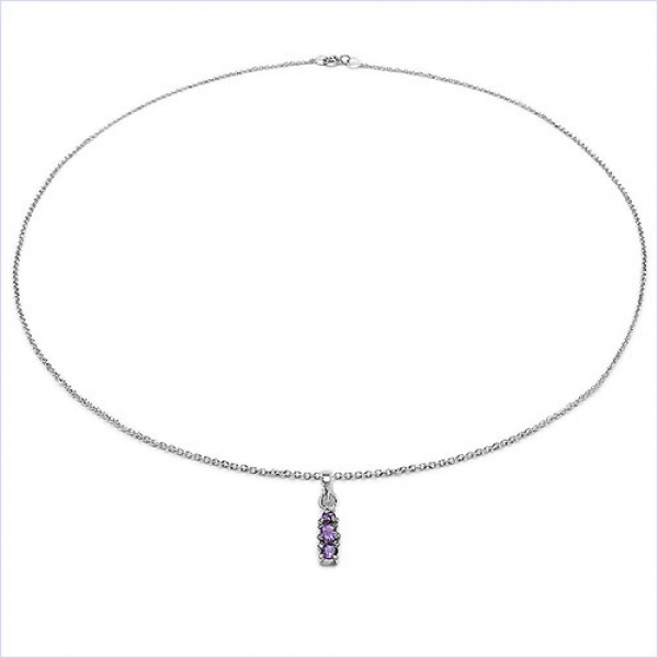 Collier/Halskette mit Peridot-Anhänger 925-Sterling-Silber
