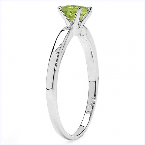 Wundervoller Peridot-Ring-925 Sterling Silber Rhod.0,90Karat
