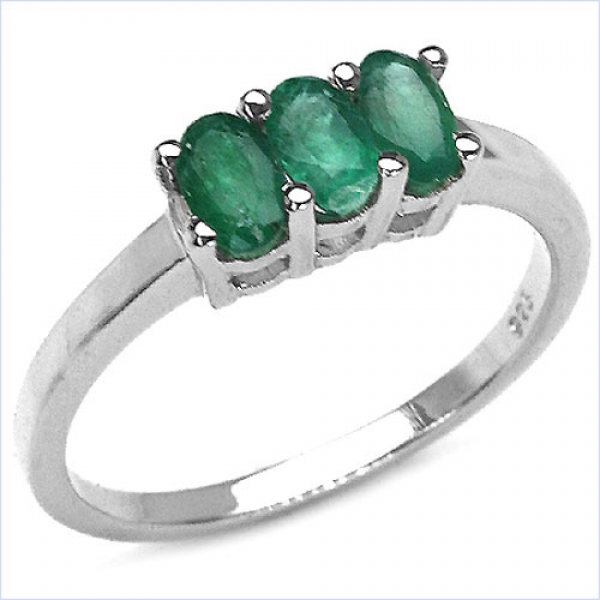 Edler Blue Topas-Ring-925 Sterling Silber Rh.-1,05 Karat
