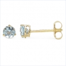 Ohrringe/Ohrstecker Blautopas/Blue Topaz-Gelbgold-18 Karat(750er)