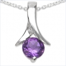 Collier/Halskette Amethyst-Anhänger 925-Sterling-Silber-0,90K.